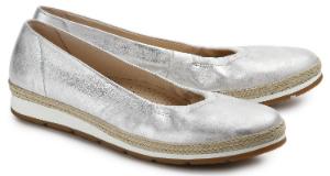 Gabor Keil-Ballerinas G-Weite Silber Uebergroesse 3024-17