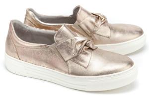 Gabor Slip-on Sneaker Schleifen-Detail G-Weite Rose Uebergroesse 3083-17