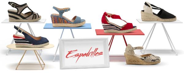 Verschiedene Espadrilles in Über- und Untergrößen für Damen Espadrilles in Ueber- und Untergroessen