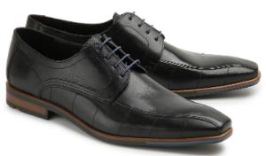 Lloyd Schnuerschuhe dekorative Naehte Schwarz Uebergroesse