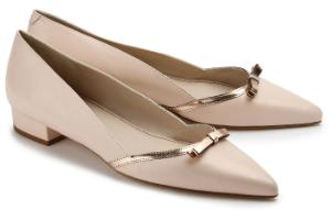 Loafer feminine Form dekorative Schleife auf der Vorderkappe Rose Uebergroesse