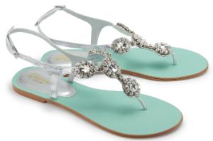 Silberne Metallic-Zehentrenner in Stein- und Strassoptik | Sandalen in Übergröße Zehentrenner Metallic Stein- und Strassoptik Silber Uebergroesse