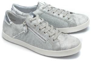 Grau Silber Damen-Sneaker in Uebergroessen