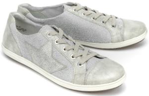 Grau Silber Damen-Sneaker mit Mix aus sportiven Elementen in Uebergroessen