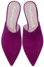Pretty Ballerinas Sabots Pantoletten mit spitz zulaufender Vorderkappe Viola Uebergroesse
