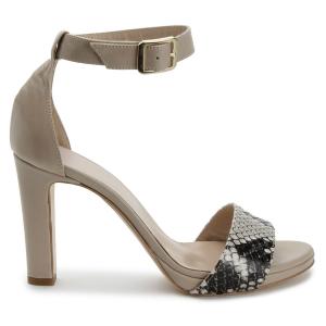 High Heels Beige 80 mm Uebergroesse