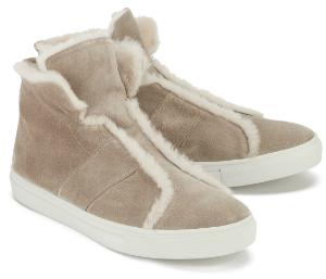 Kennel Schmenger Hightop Sneaker Fuetterung mit Lammfell Uebergroesse Beige