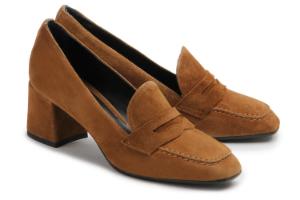 Loafer mit Blockabsatz | Braun | Untergröße Loafer Blockabsatz Braun Untergroesse