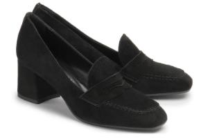 Loafer Blockabsatz Schwarz Untergroesse
