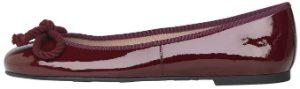 Ballerinas in Groesse 45 Lackleder Kordelschleife Rot