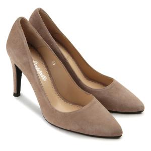 Pumps aus edlem Nubukleder Beige Uebergroesse