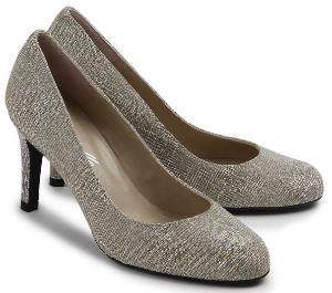Pumps mit Glitter Silber Multi Uebergroesse