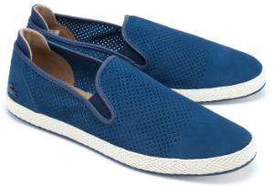 Blaue Slipper von Lacoste in Uebergroessen