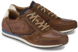 Braune Sneaker mit Zick-Zack-Sohle in Groesse 50
