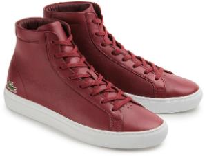 Rote High-top Sneaker von Lacoste in Uebergroessen