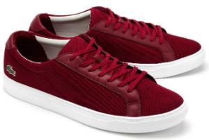 Rote Sneaker von Lacoste in Uebergroessen