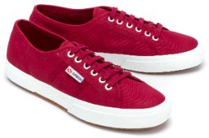 Superga Sneaker in Uebergroessen Bordeaux 5513-17