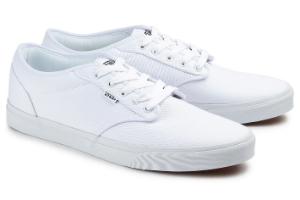 Weisse Turnschuhe von Vans fuer Herren mit Uebergroesse