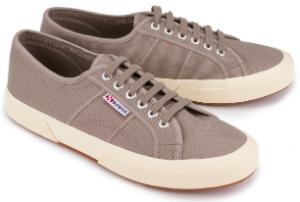 Superga Sneaker Canvas atmungsaktiv Beige Uebergroesse