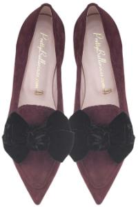 Pretty Ballerinas Slipper in Übergrößen mit Schleifen-Applikation | Farbe: Bordeaux Pretty Ballerinas Slipper in Uebergroessen mit Schleifen-Applikation Bordeaux