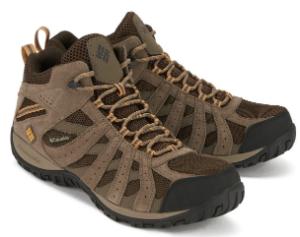 Trekkingschuhe in Uebergroesse von Columbia Sportswear aus Wildleder und atmungsaktiven Mesh-Einsaetzen Beige