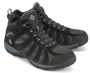 Trekkingschuhe in Uebergroesse von Columbia Sportswear aus Wildleder und atmungsaktiven Mesh-Einsaetzen Grau