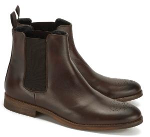 Charmante Winter Chelsea Boots fuer Damen in Uebergroesse Braun