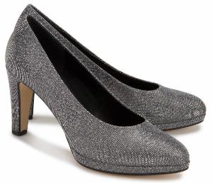 Gabor Pumps Groesse 43 Uebergroessen Silber Absatz 70 mm