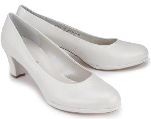 Gabor Pumps Groesse 43 Uebergroessen Weiss Absatz 50 mm