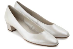 Gabor Pumps in Größe 43 | Übergrößen | Farbe: Wollweiß | Absatz: 35 mm Gabor Pumps Groesse 43 Uebergroessen Wollweiss Absatz 35 mm