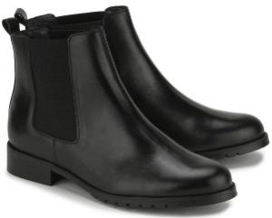 Unkomplizierte Winter Chelsea Boots fuer Damen in Uebergroesse Schwarz