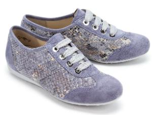Semler Sneaker G-Weite in Uebergroessen mit Elementen in Reptil-Optik