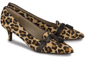 Damen Pumps mit Haferlasche Groesse 45 Leo Uebergroesse