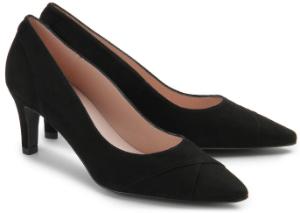 Damen Pumps mit verschlankt zulaufender Vorderkappe Groesse 45 Schwarz Uebergroesse