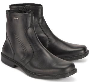 Jomos Boots: Schwarze Herren Stiefeletten in Übergröße | Weite H | warmgefüttert Jomos Boots Herren Stiefeletten Uebergroesse schwarz Weite H warmgefuettert