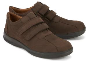 Braune Jomos Klett-Slipper in Übergröße | H-Weite Jomos Klett-Slipper Uebergroesse Braun H-Weite