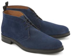 Schnuer-Boots schmale Silhouette in Untergroessen Blau