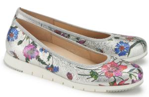 Ballerinas von Gabor mit angesagtem Flowerprint in Uebergroessen Multicolor
