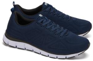 Blaue Boras Sneaker aus Mesh in Uebergroessen fuer Herren