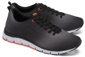 Graue Boras Sneaker aus Mesh in Uebergroessen fuer Herren