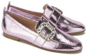 Kennel und Schmenger Slipper Loafer mit XXL-Brosche in Uebergroessen Rose
