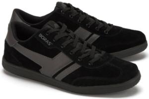 Schwarze Boras Sneaker aus Leder in Uebergroessen fuer Herren