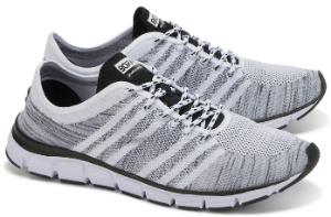 Weiss melierte Boras Sneaker aus Mesh in Uebergroessen fuer Herren