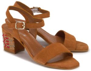 Braune Sandalen in Übergrößen aus Leder mit ausdrucksstarkem Muster und extravagantem Absatz sandale-in-uebergroessen-2182-18
