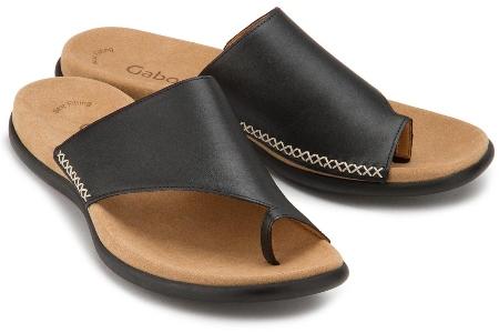 Pantolette in Übergrößen | Material: Leder | Farbe: Schwarz pantolette-in-uebergroessen-3109-10 Gabor Pantoletten