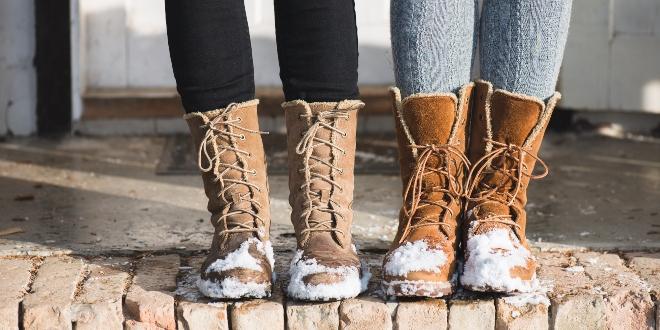 Gefuetterte Winterschuhe fuer Damen in Groesse 43 und groesser