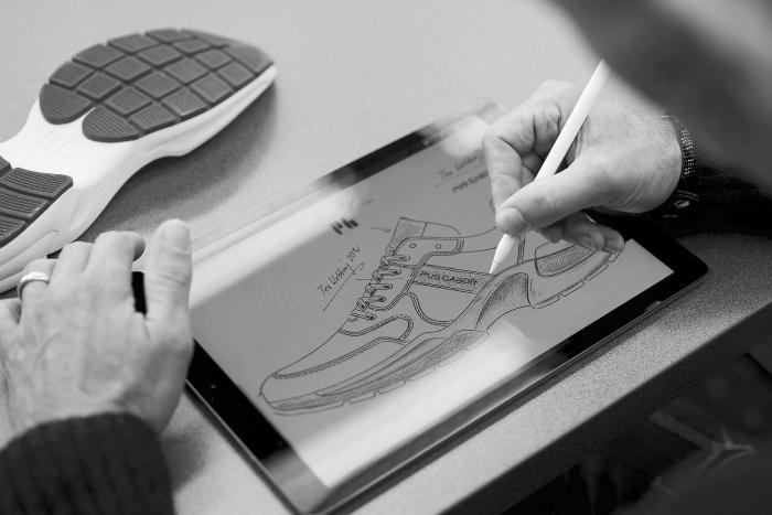 Pius Gabor Sneaker Design Entwurf