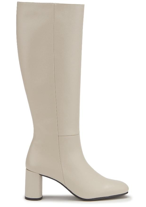 Bariello Stiefel in Übergrößen - cremefarbene Schuhe