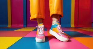 Bunte Sneaker für Damen in Übergrößen