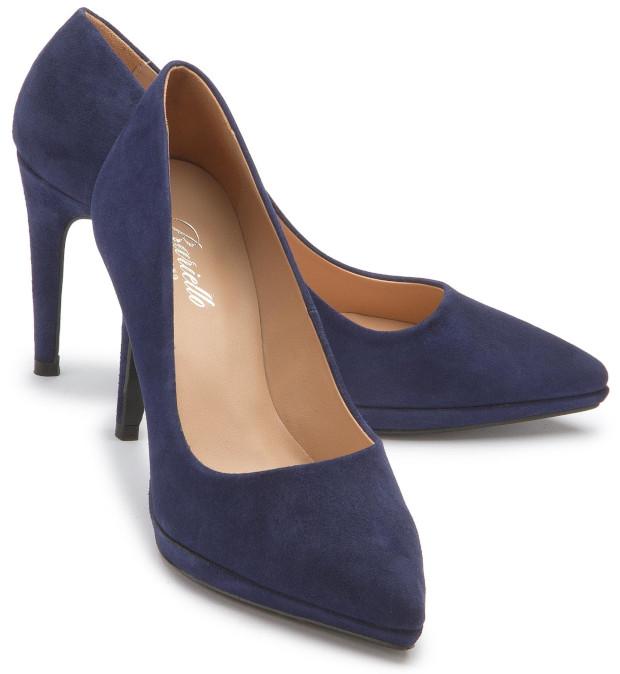 Bariello blaue Pumps in Übergrößen - Schuhtrends 2024
